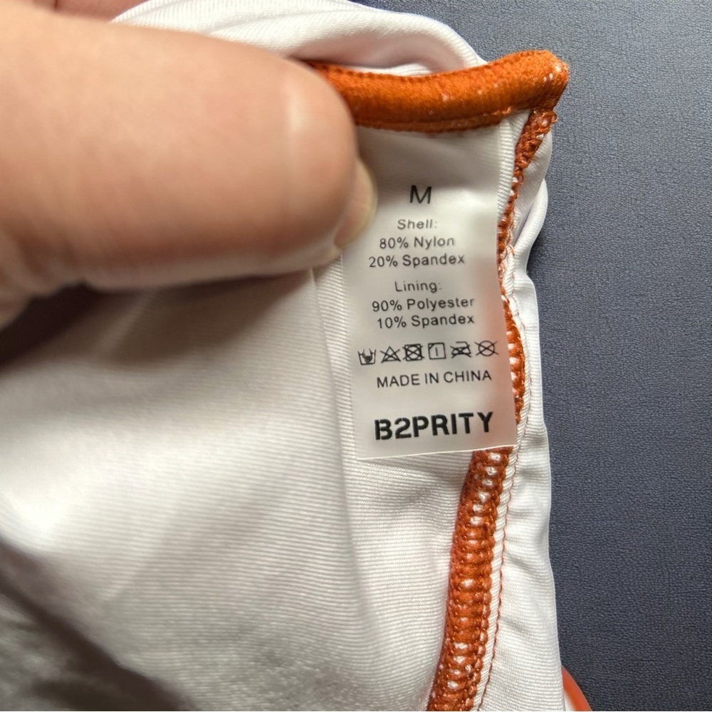 B2prity Ruffle One-piece Swimsuit-Tummy Control, Criss Cross-Red Brown - NWT (M) - Picture 7 of 10